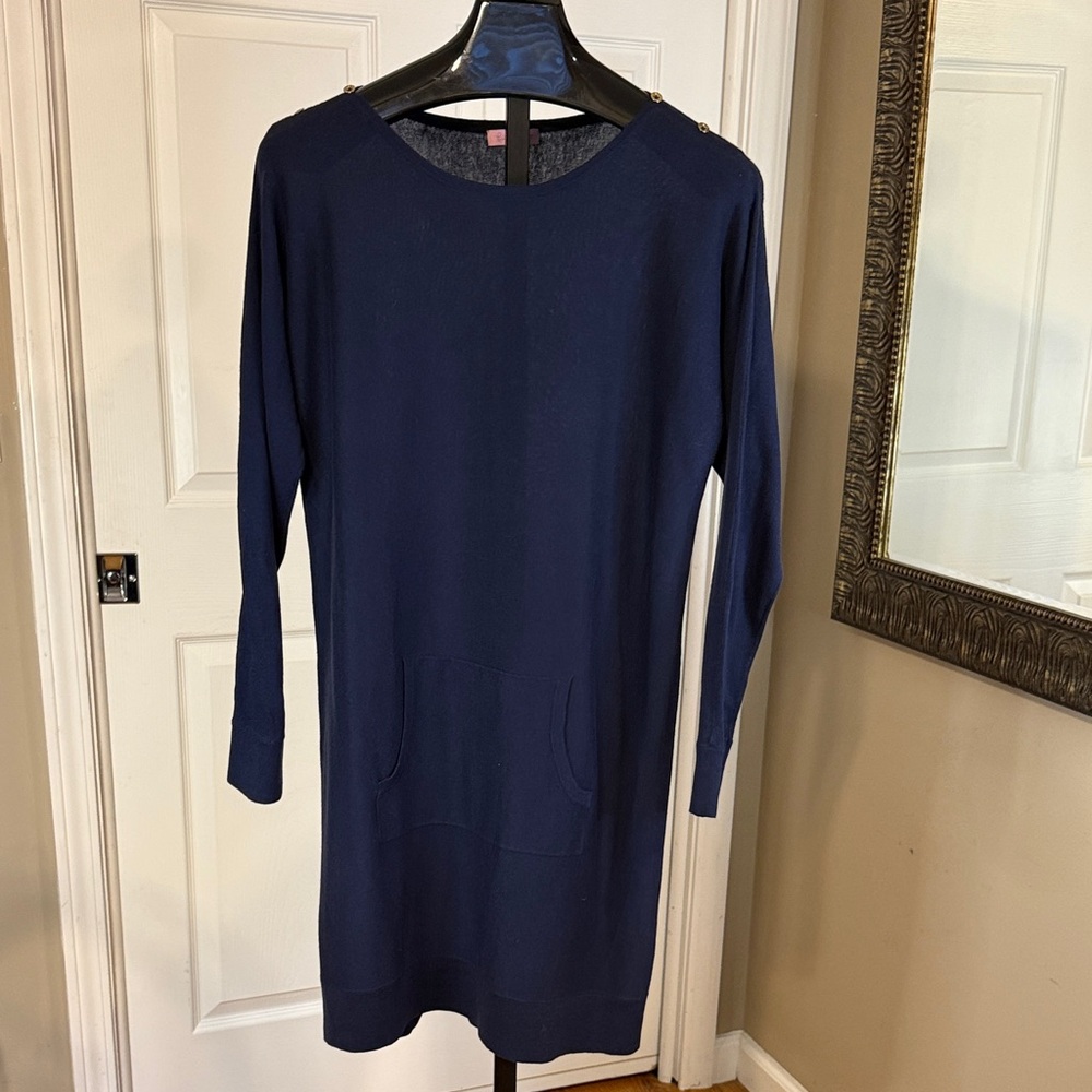 Lilly Pulitzer Navy Long Sleeve Dress